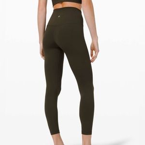 Lululemon Align Pant Length 25”- Dark olive size 4